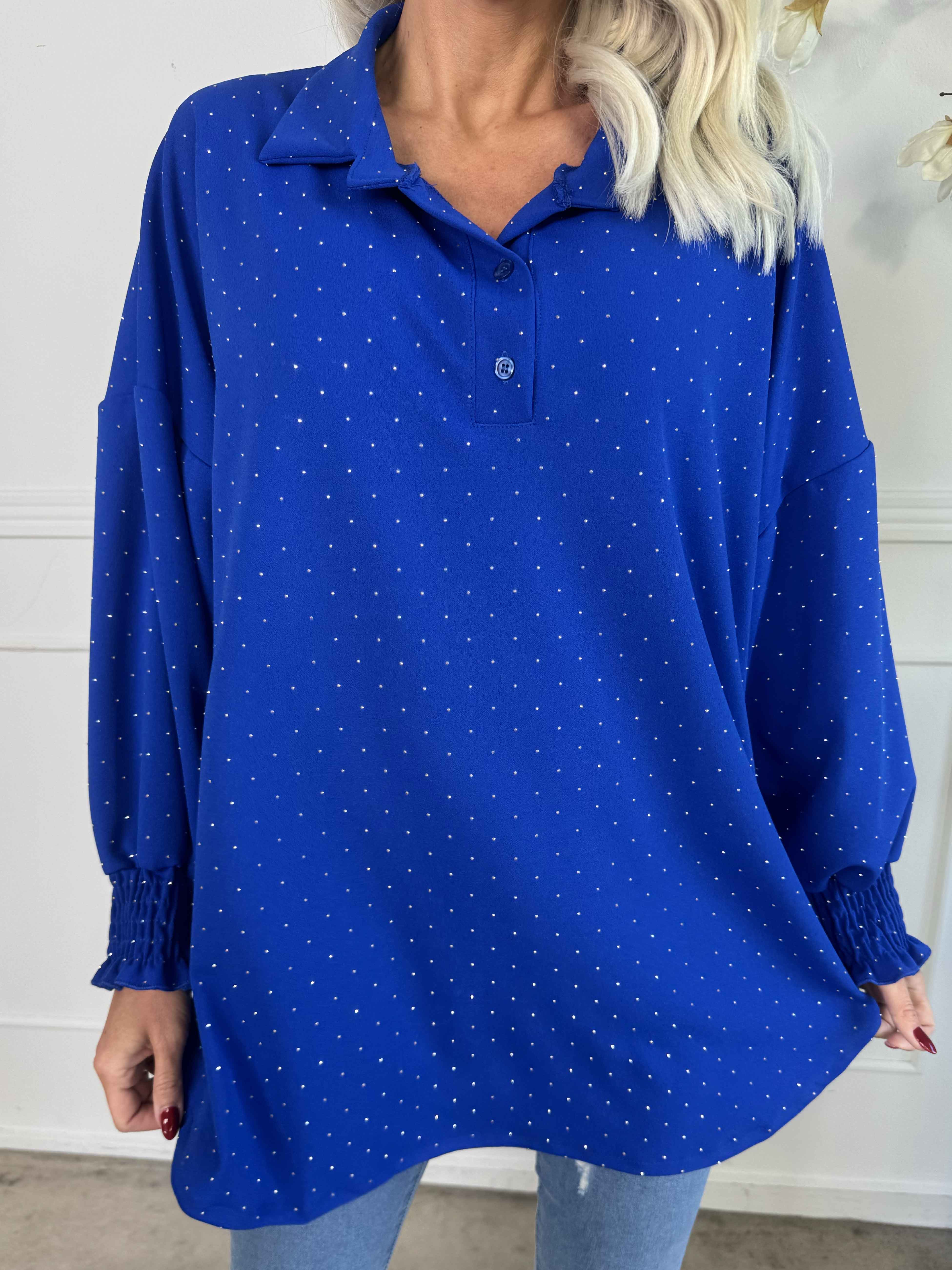 Aria - Tunika utsmyckad med gjutform och smock vid ärmen